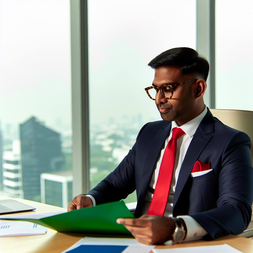 Image of a man in a workplace